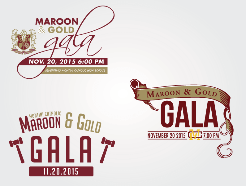 montini-catholic-maroon-gold-gala-logo-design