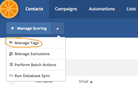 manage tags activecampaign