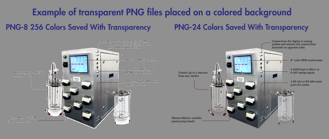 PNG24 vs PNG8 with transparency image quality