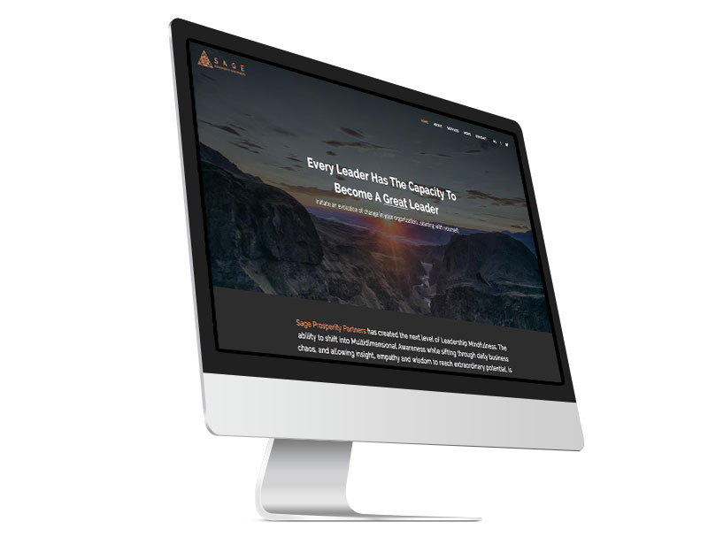 HTML CSS website design for Sage Prosperity Partners